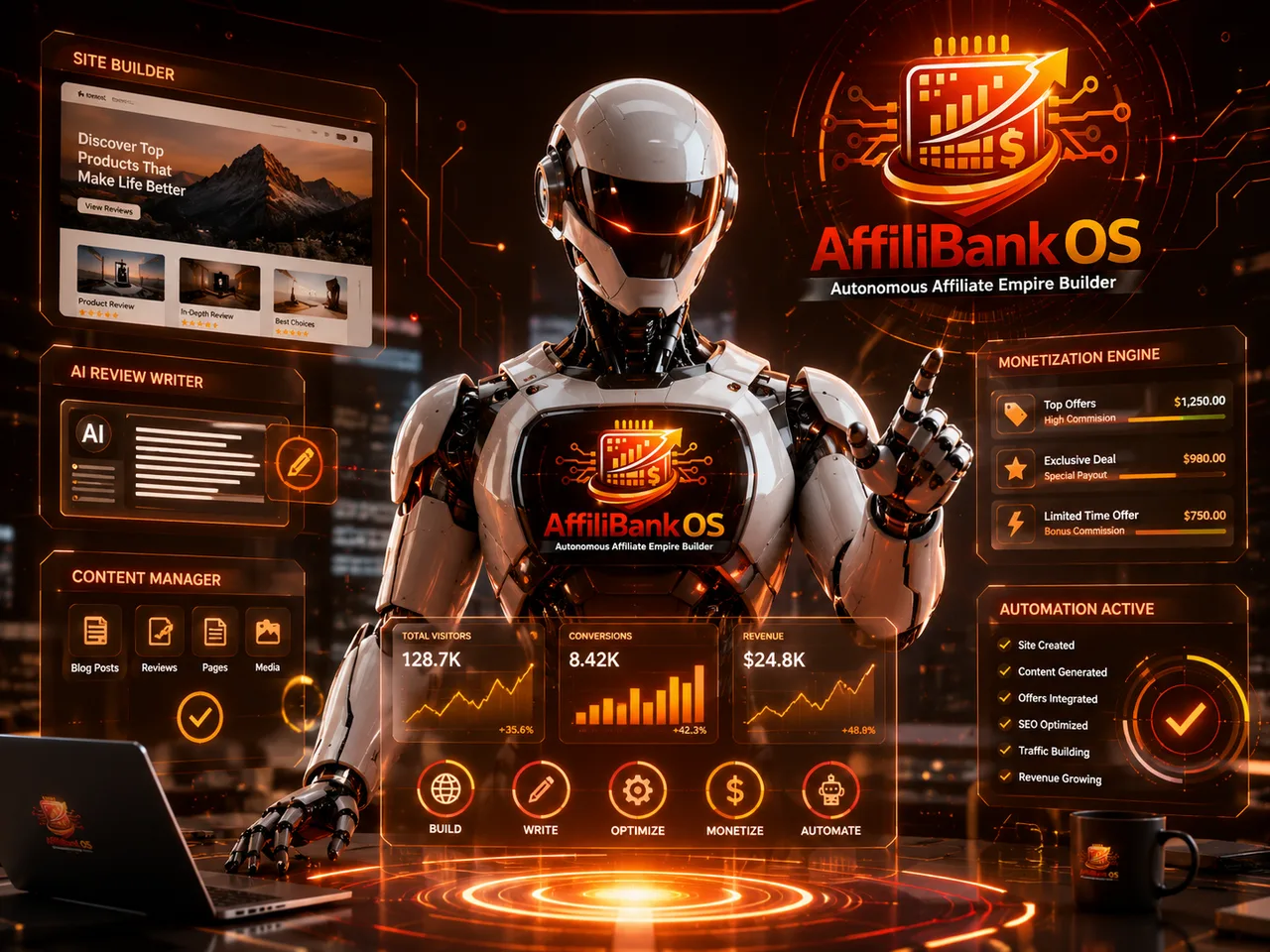 The agent builds your affiliate empire