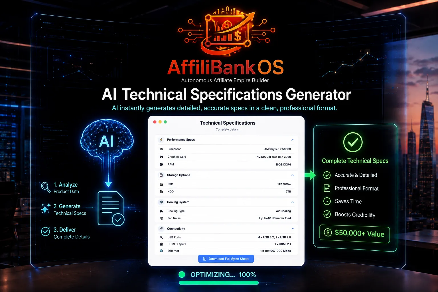 AI Technical Specifications Generator