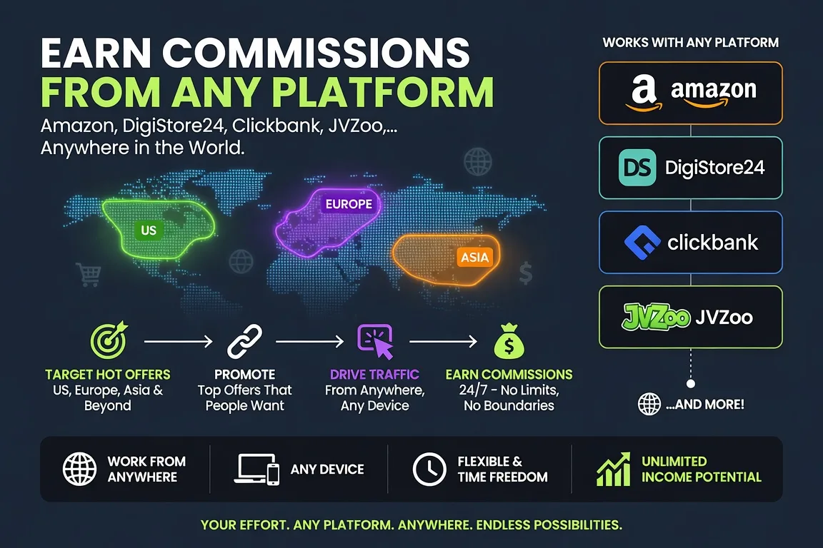 Earn from every major affiliate network
