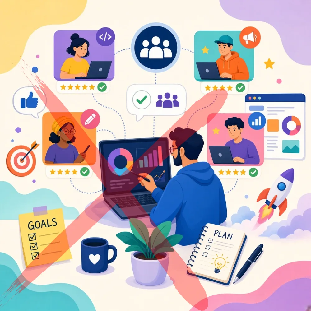 Managing a team of freelancers